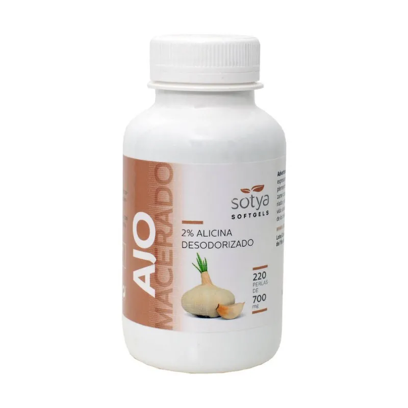 SOTYA AJO MACERADO 500 MG 220 PERLAS