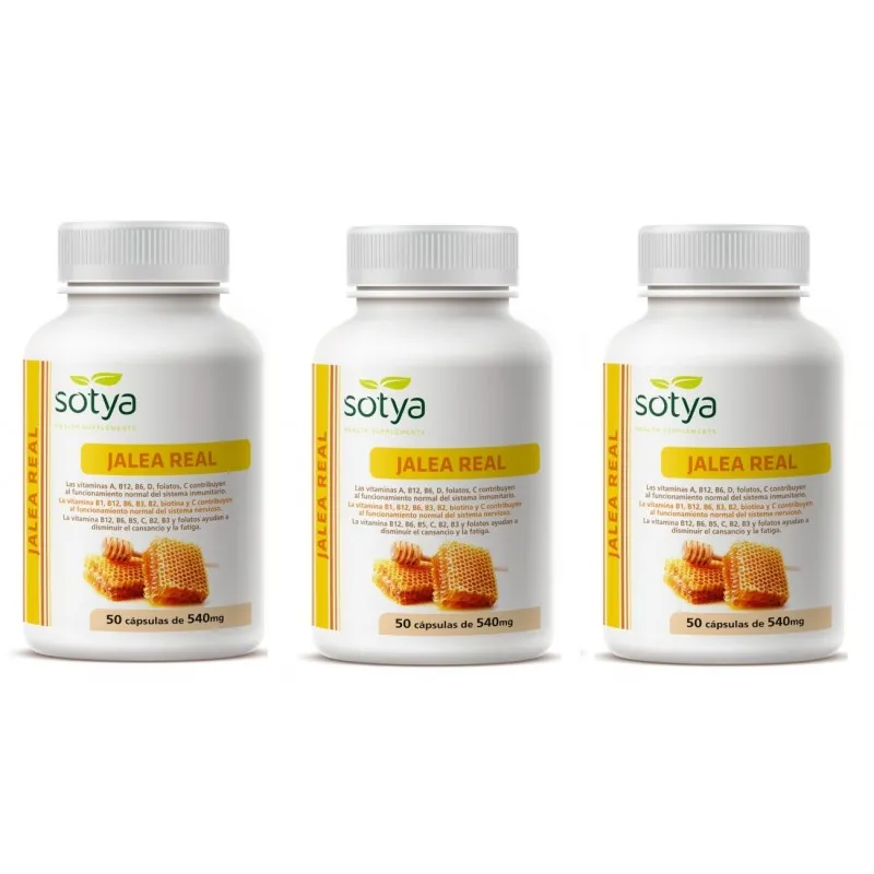 SOTYA JALEA REAL 540 MG 50 CAPSULAS PACK 3 UNIDADES
