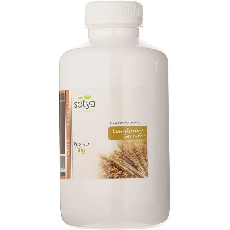 SOTYA LEVADURA CERVEZA+GERMEN 600 MG 550 UNIDADES
