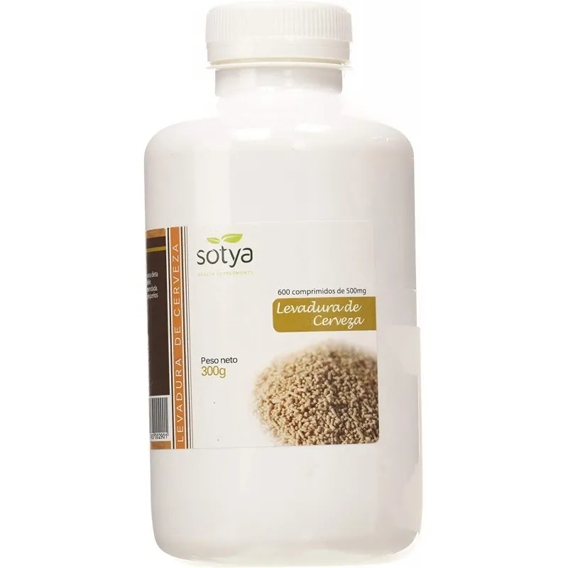 SOTYA LEVADURA DE CERVEZA 500 MG 600 UNIDADES