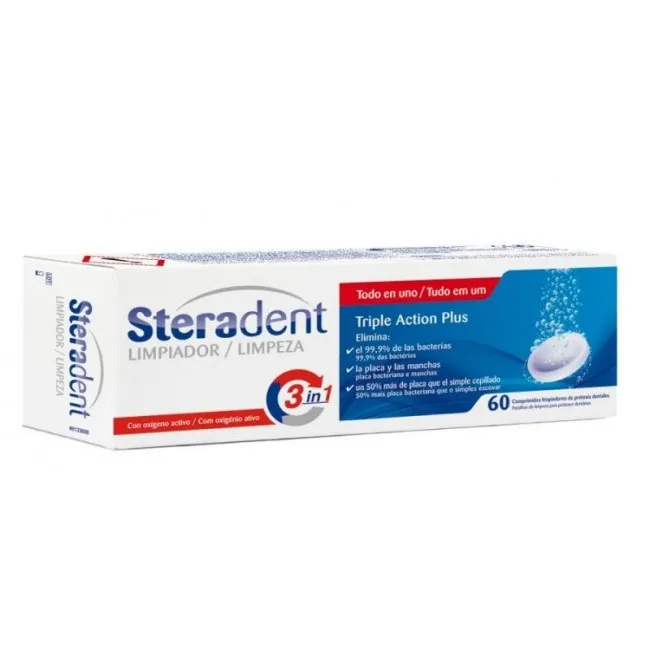 Steradent Triple Accion Plus 60 Comp
