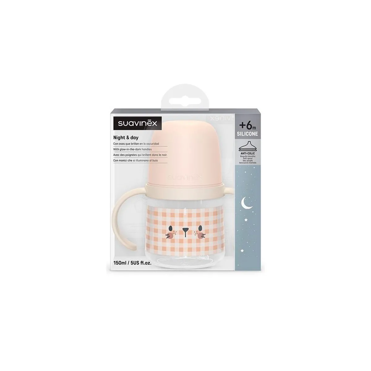 Suavinex Vaso Boquilla Asas +6 m 150 ml