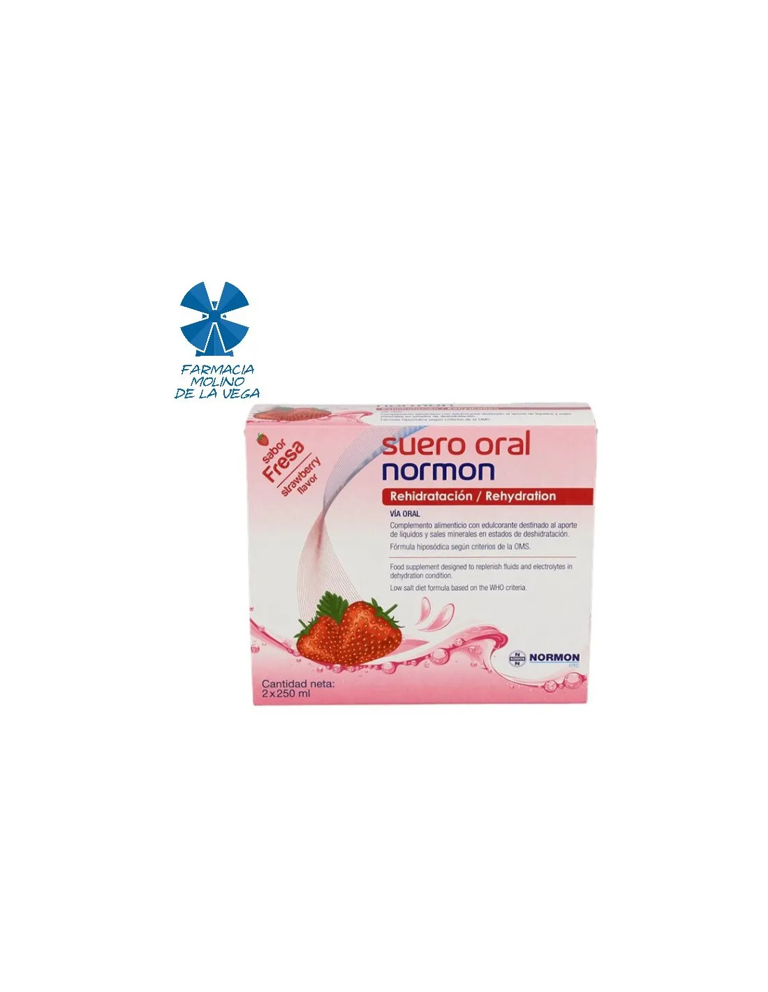 SUERO ORAL NORMON SABOR FRESA 2 BRICKS X 250 ML