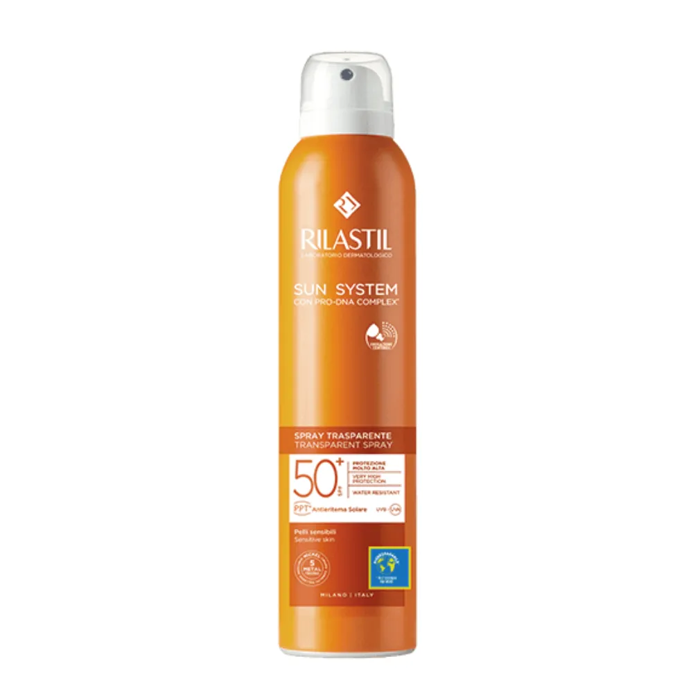 Sun System Spray Trasparente SPF50+, 200 ml. - Rilastil