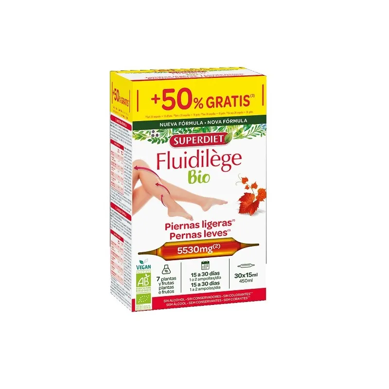 SUPERDIET FLUIDILEGE BIO 30 AMPOLLAS