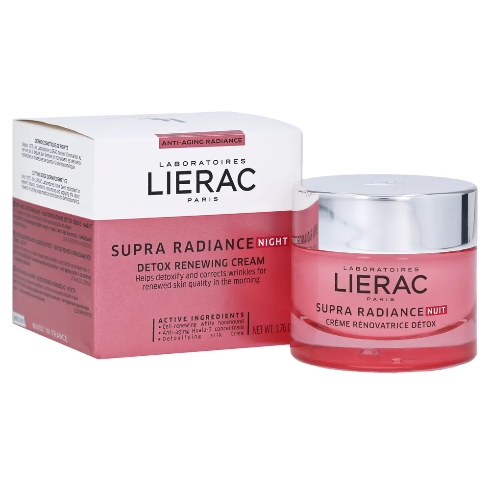 LIERAC SUPRA RADIANCE CREMA DETOX NOCHE 50 ML.