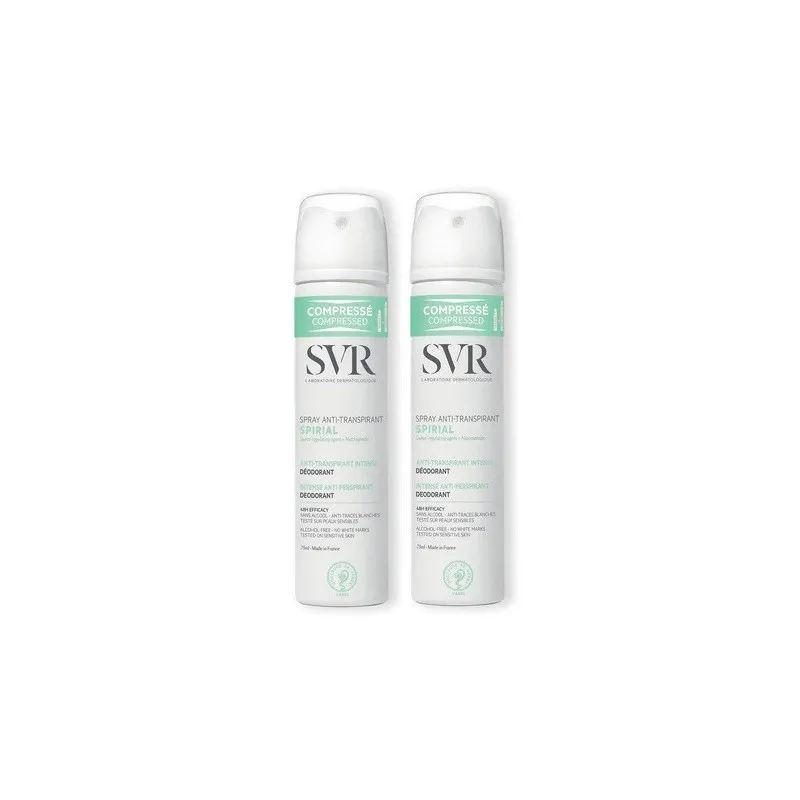 Svr Pack Spirial Desodorizante Antitranspirante Intensivo Spray 2x75ml