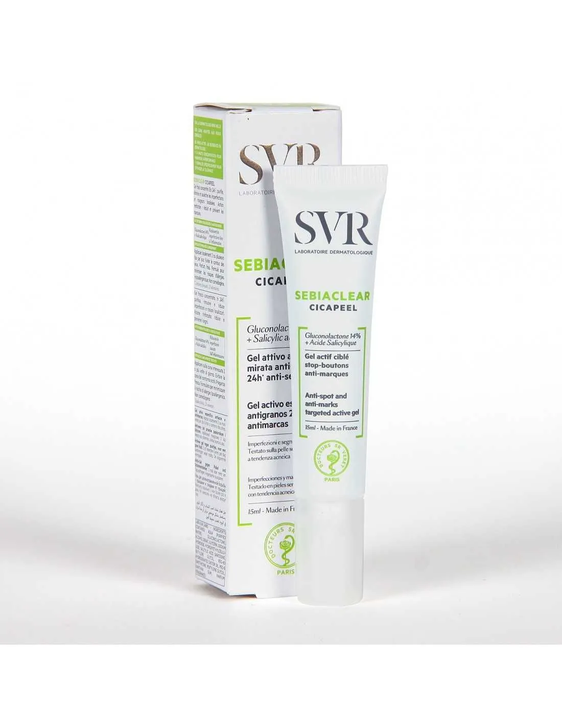 SVR sebiaclear cicapeel gel activo específico 15ml
