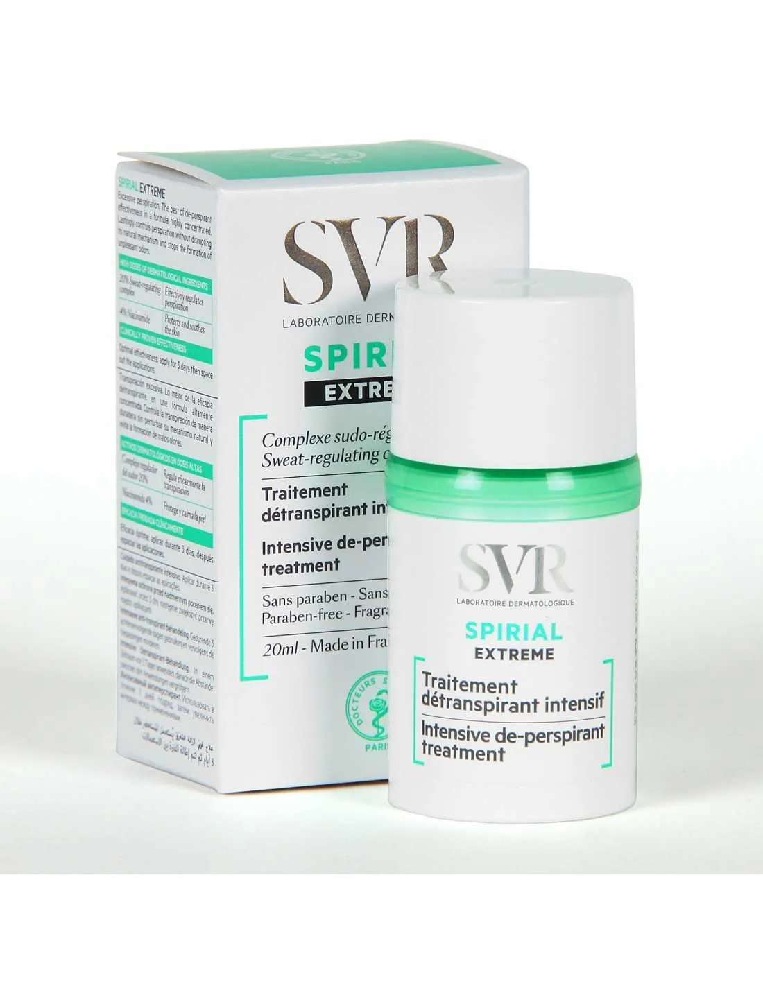 SVR spirial extreme SVR laboratoires 1 envase 20 ml antitranspirante