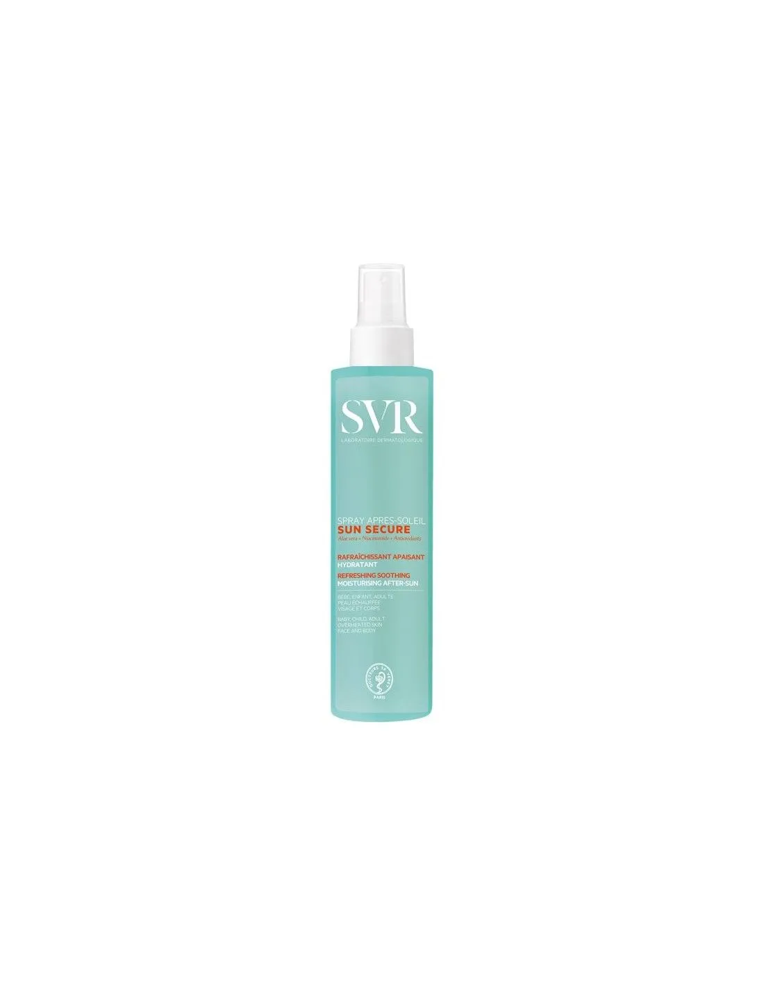 SVR sun secure spray apres-soleil spray calmante 200ml