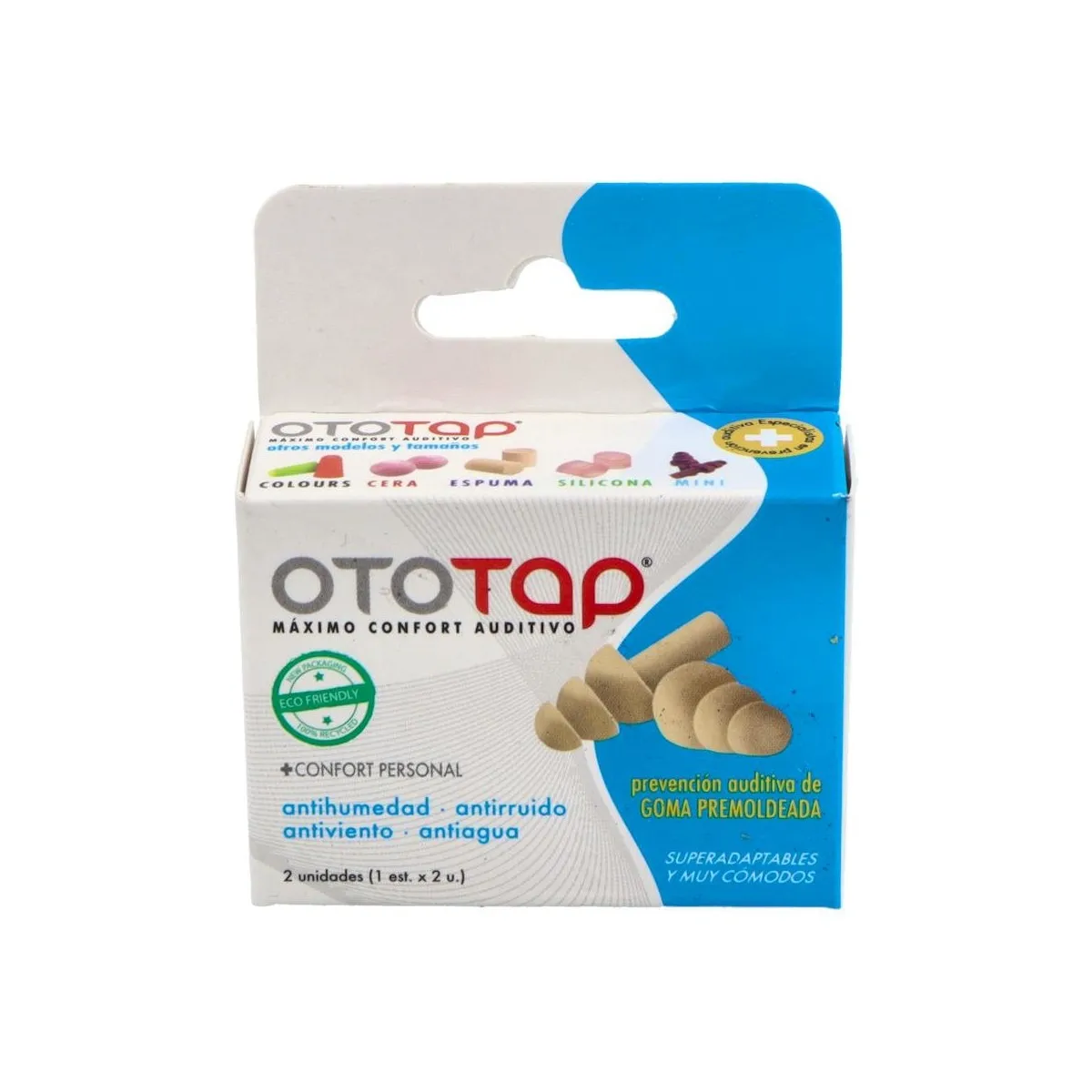 Tapon Oido Goma Oto-Tap Premold 2u