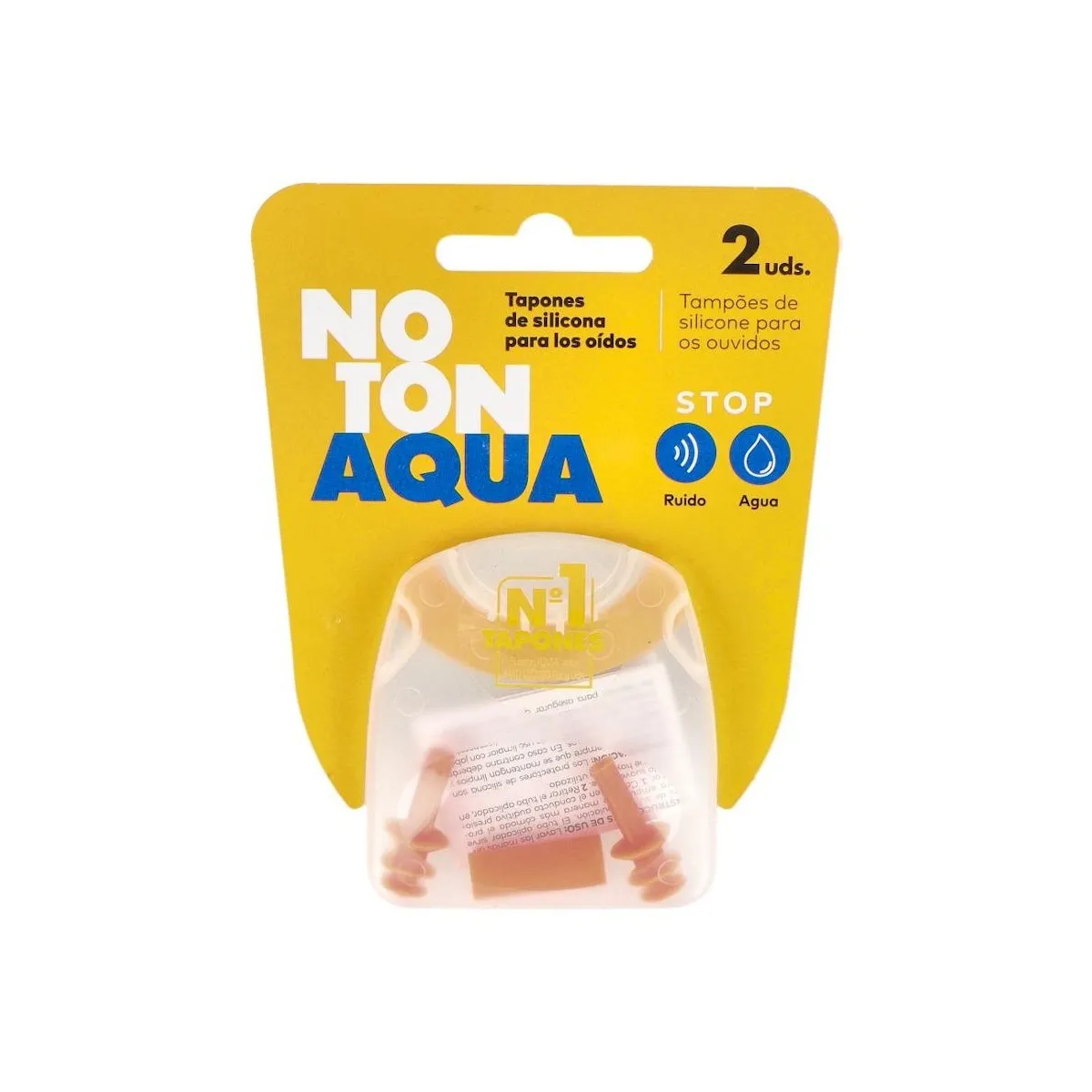 Tapon Oido Sili Noton P/Agua Ad 2u
