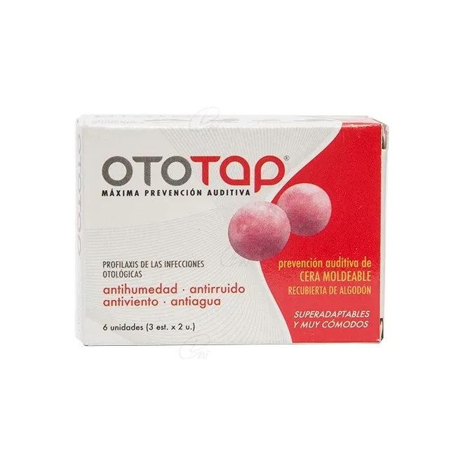 Tapones Oidos Cera 6 U