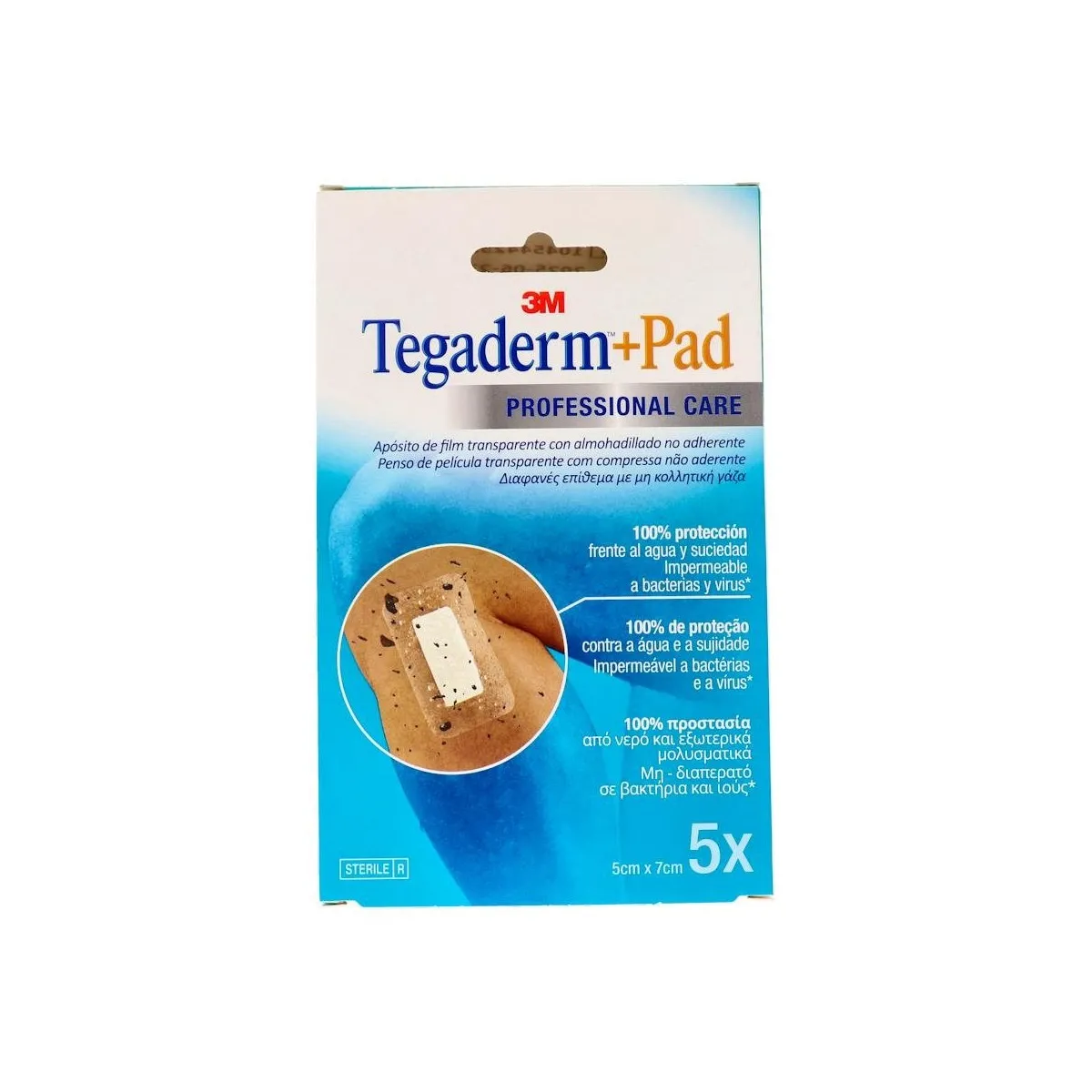 Tegaderm+Pad Aposi 5x 7cm 5u 3582p