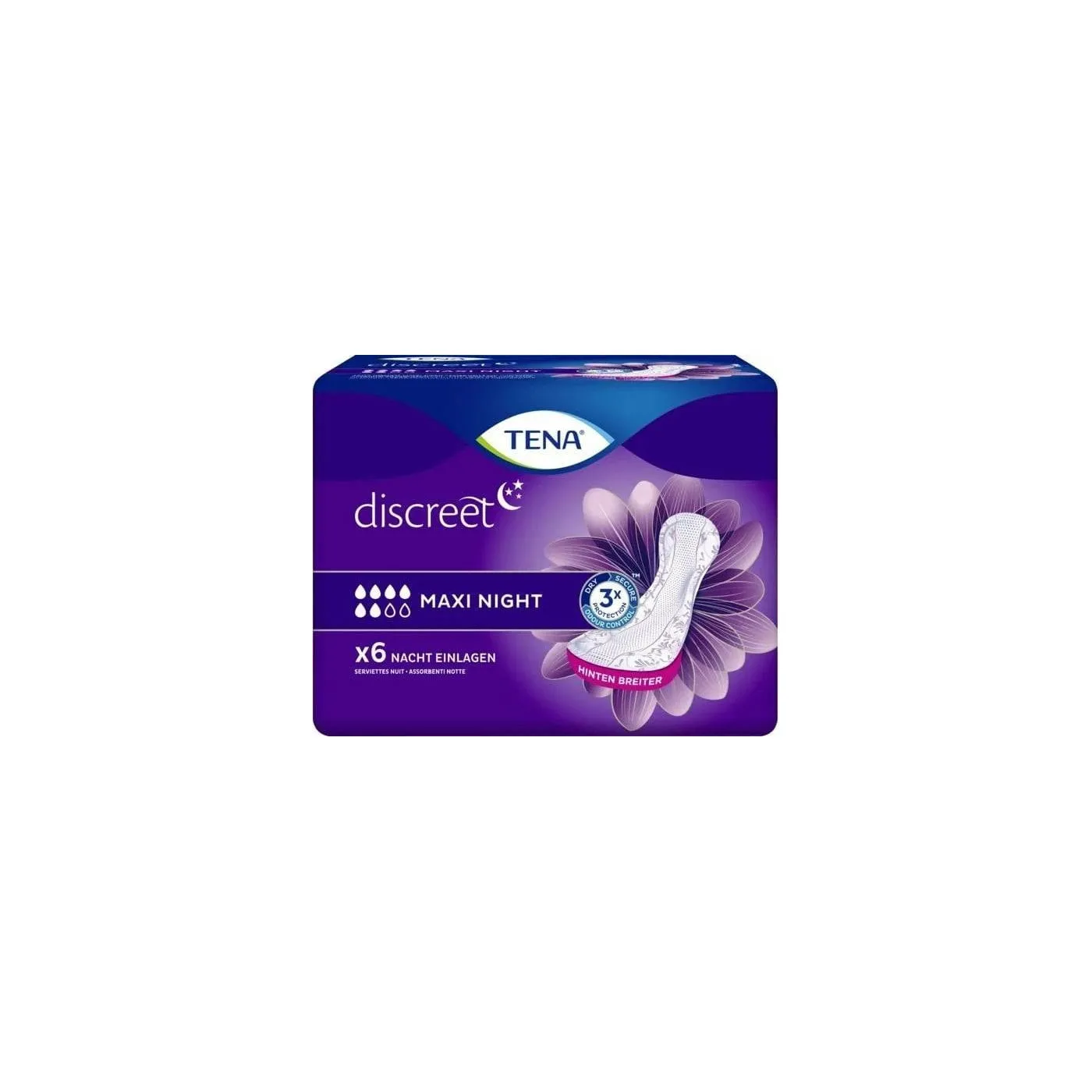 Tena Discreet Maxi Night 12 Uds