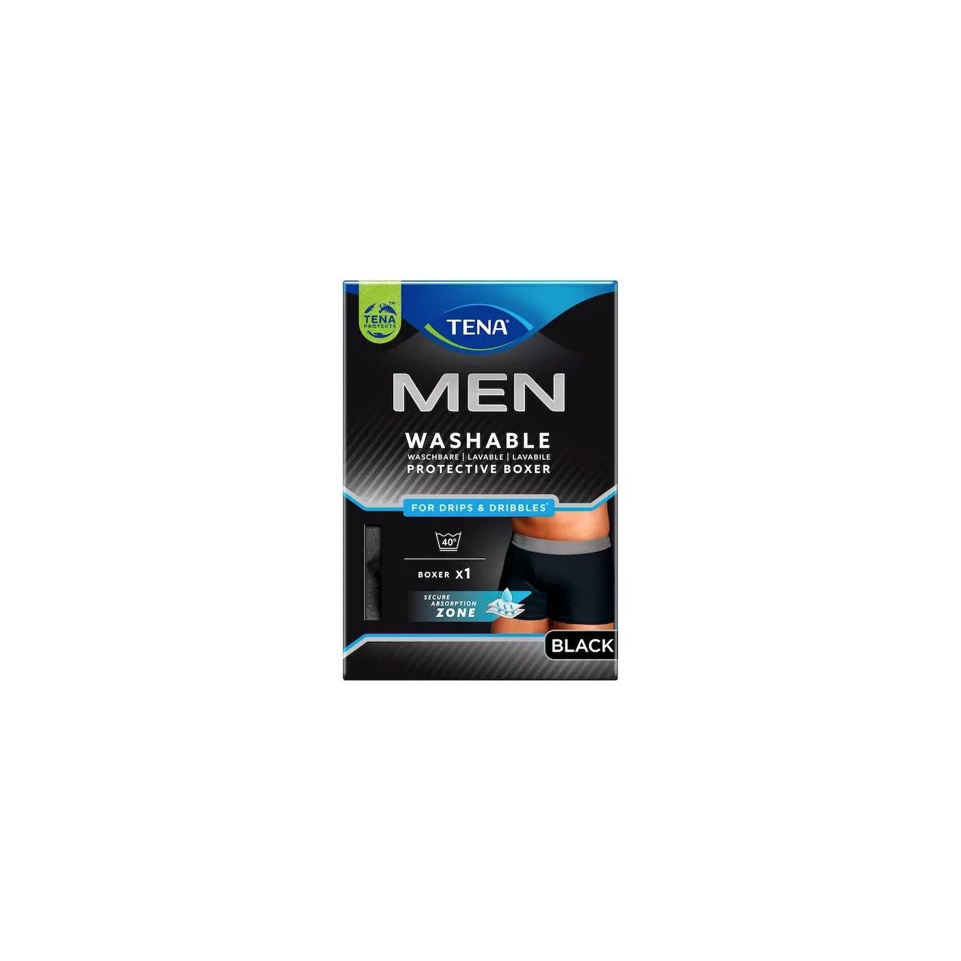 Tena Men Boxer Negro Washable T/s 1u