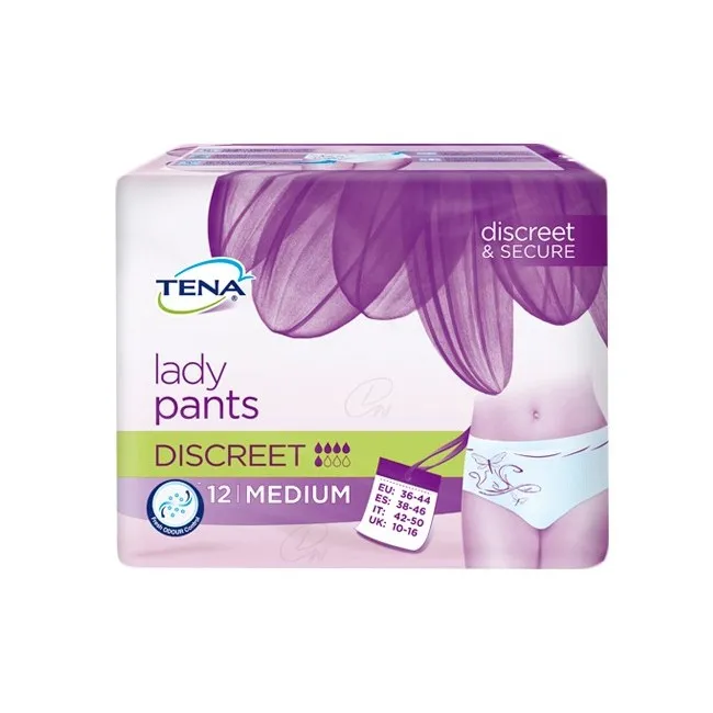 Tena Protective Underwear Discreet T Med 12 U