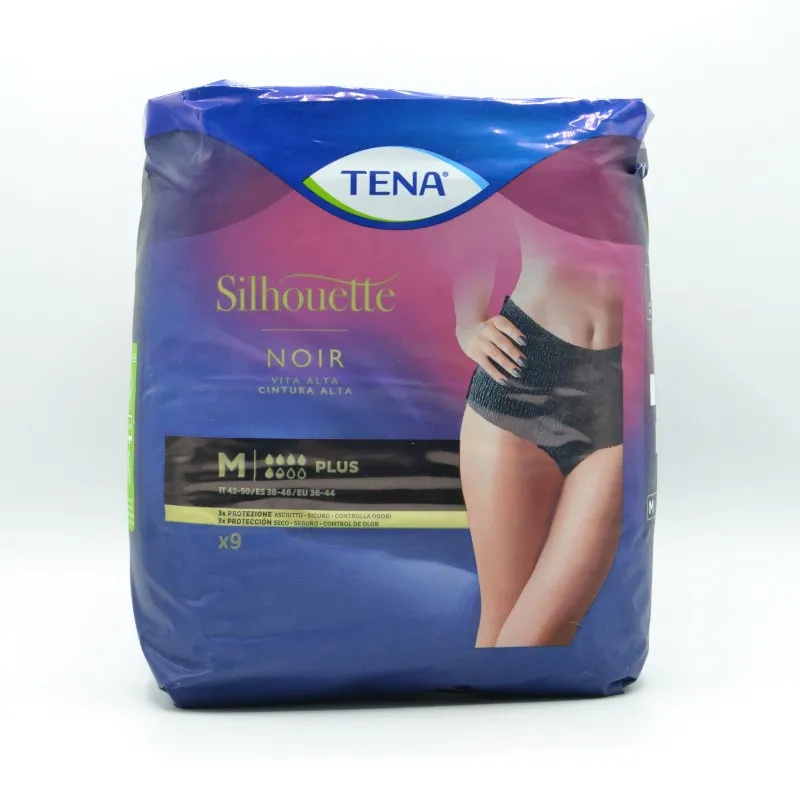 TENA SILHOUETTE NEGRO CINT. ALTA T/M 9UI