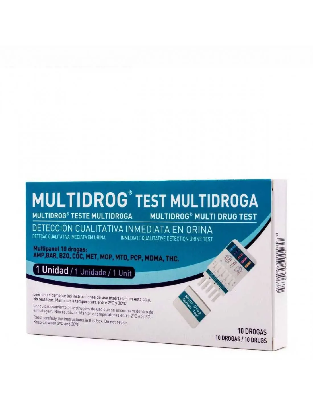 Multidrog Test Multidroga de Detección Rápida de 10 Drogas vía Orina