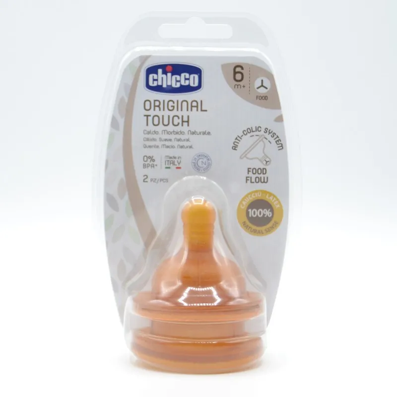 TETINA CHICCO ORIGINAL TOUCH CAUCHO CORTE Y +6M