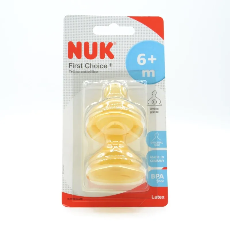 TETINA NUK LATEX 2U +6M L