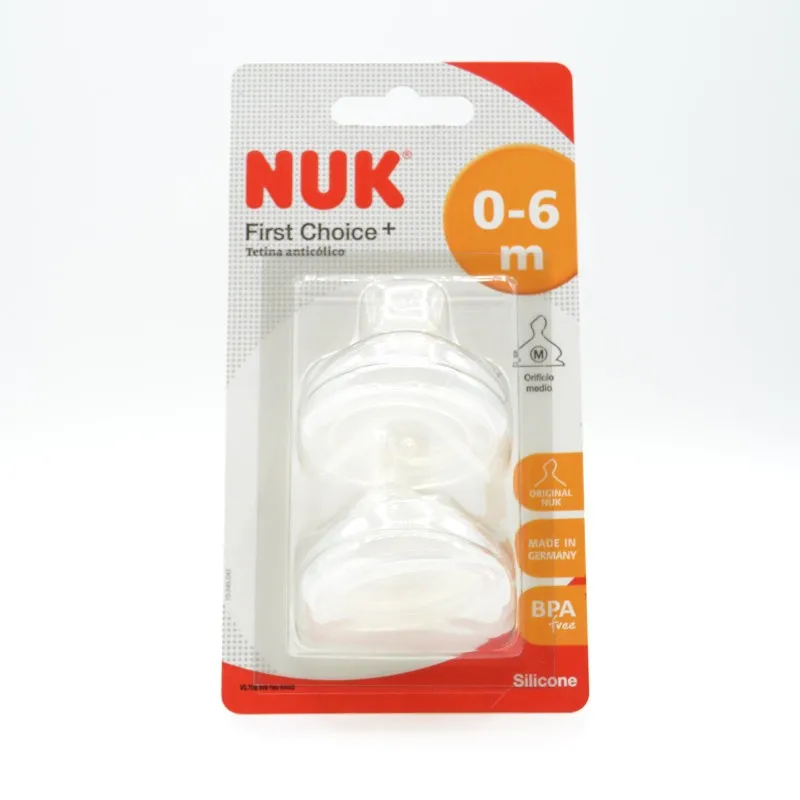 TETINA NUK SILICONA 2U 0-6M M