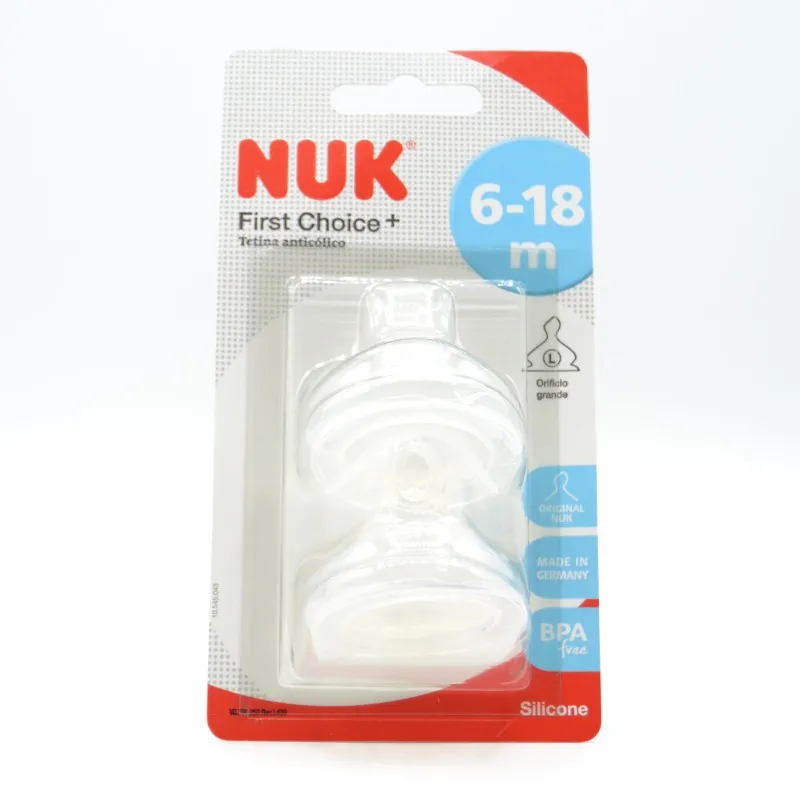 TETINA NUK SILICONA 2U 6-18M Y