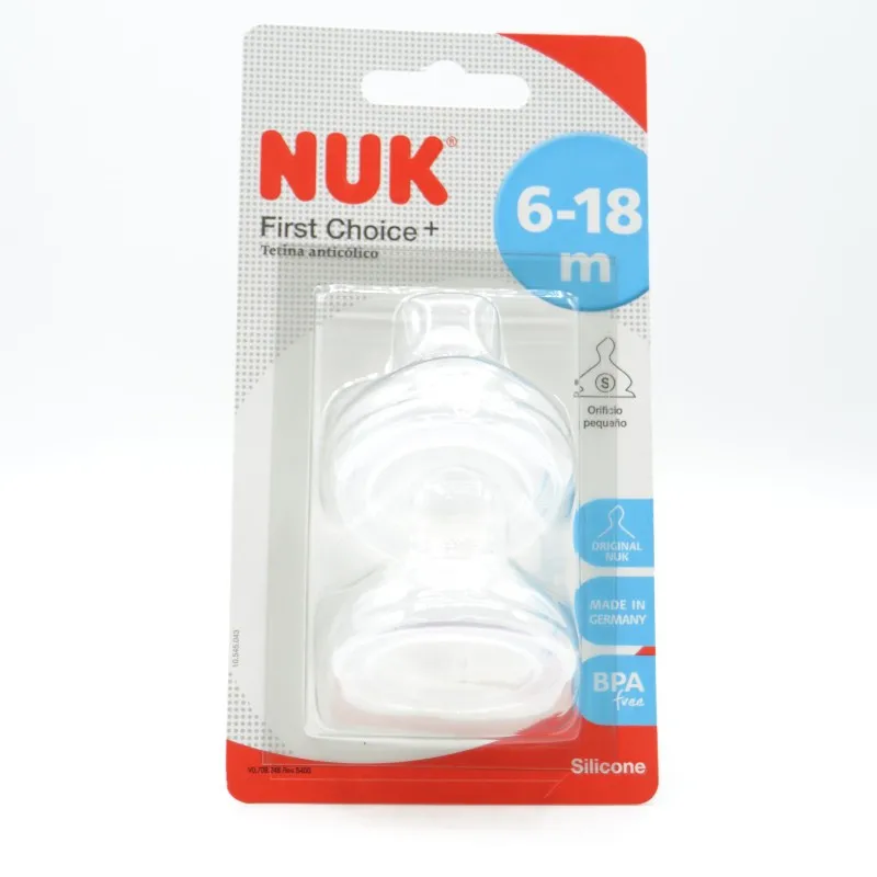 TETINA NUK SILICONA 2U 6-18M S