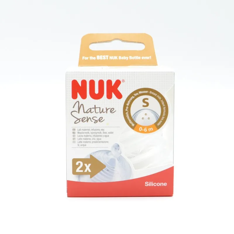 TETINA NUK SILICONA NATURE SENSE 0-6M 2U S