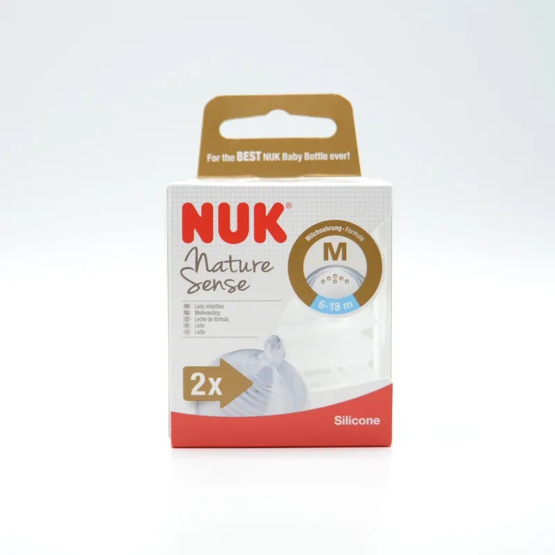 TETINA NUK SILICONA NATURE SENSE 6-18M 2U M