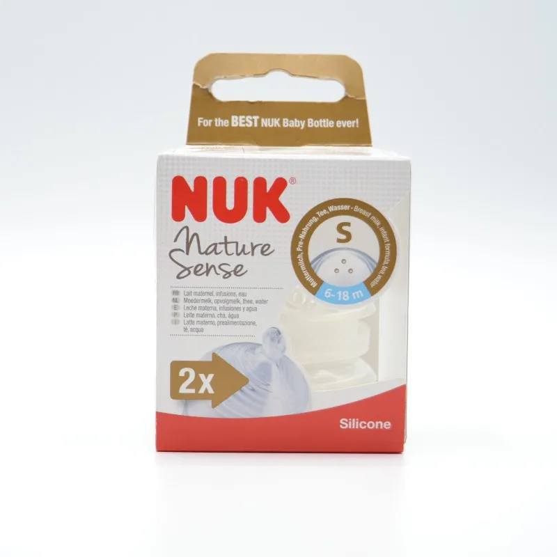 TETINA NUK SILICONA NATURE SENSE 6-18M 2U S