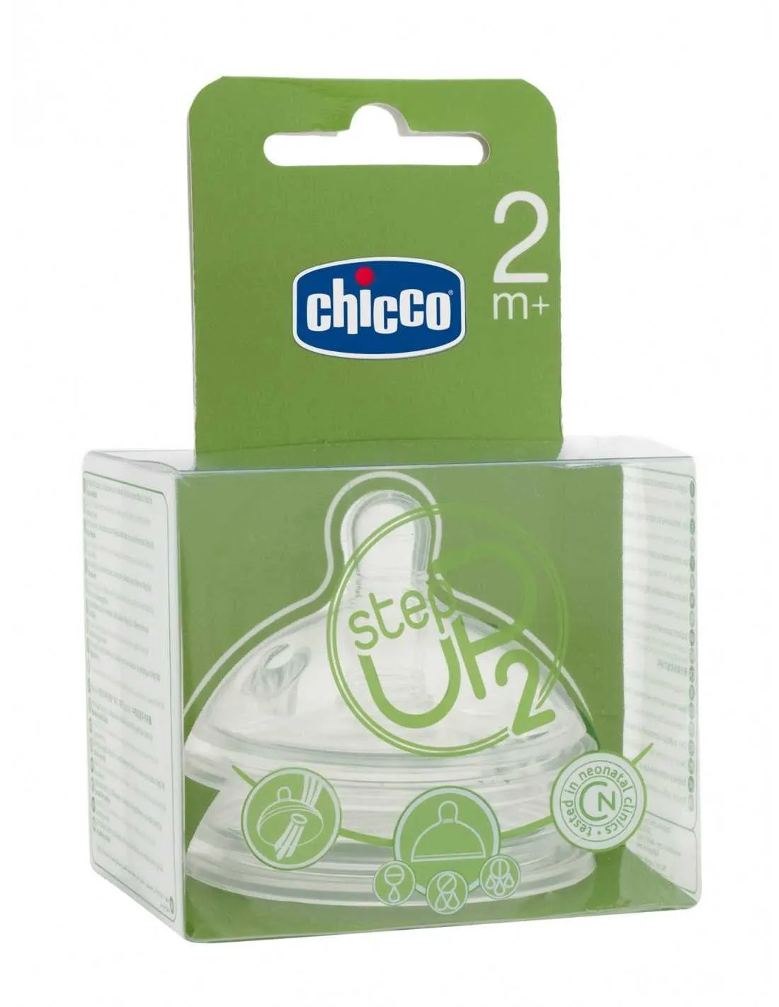 Tetina Silicona Chicco Step Up 2 B Ancha Flujo R 2 M + 2 U