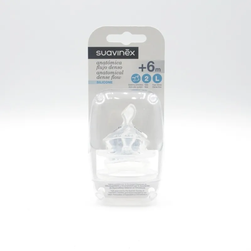 TETINA SUAVINEX SILICONA ANATOMICA FLUJO DENSO +