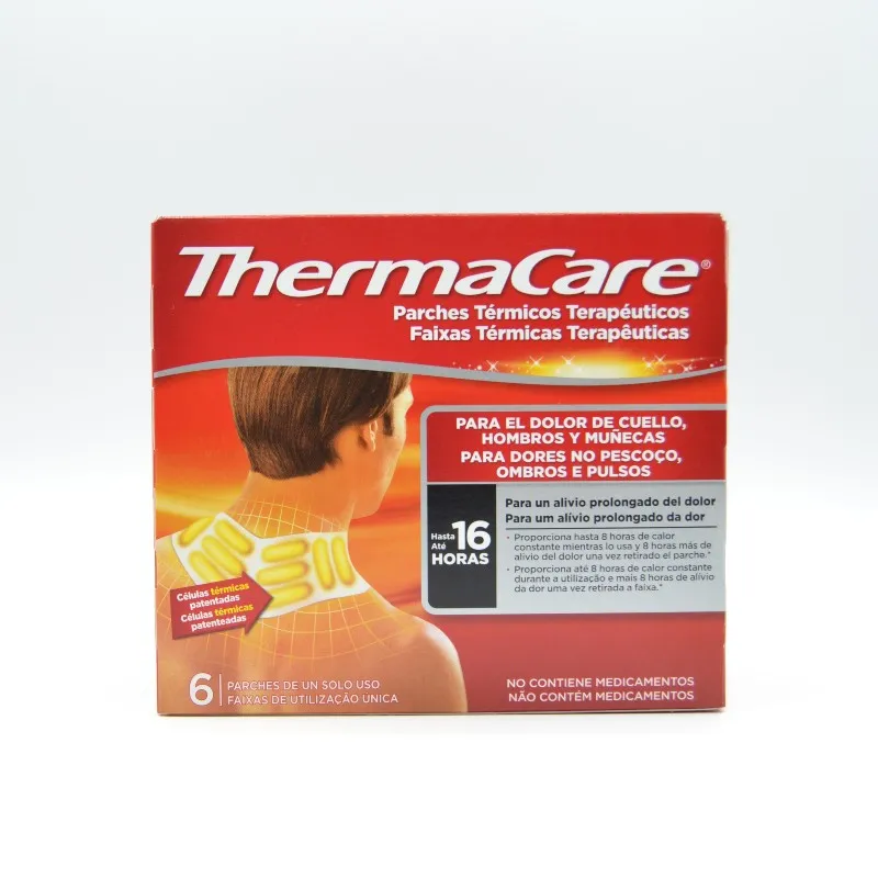 THERMACARE CUELLO HOMBROS Y MUÑECAS 6 PARCHES T