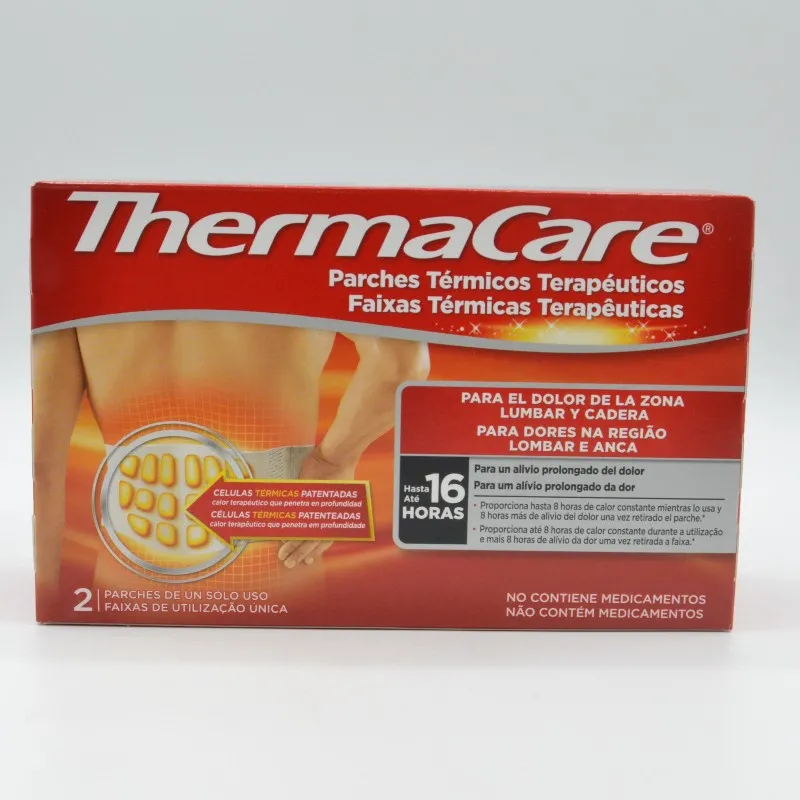 THERMACARE PARCHES TERMICOS LUMBAR CADERA 2 PARCHES