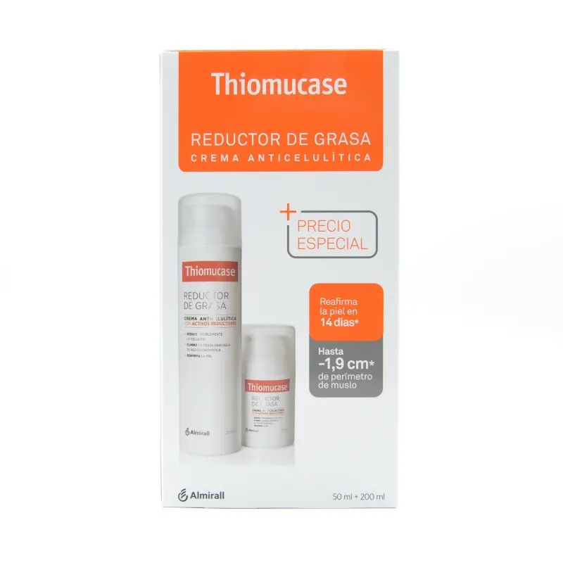 THIOMUCASE CREMA ANTICELULITICA KIT 200 ML + 50M