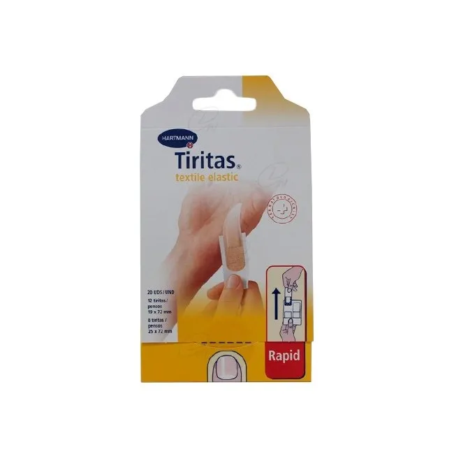 Tiritas Elastic Rapid Textil 20 U