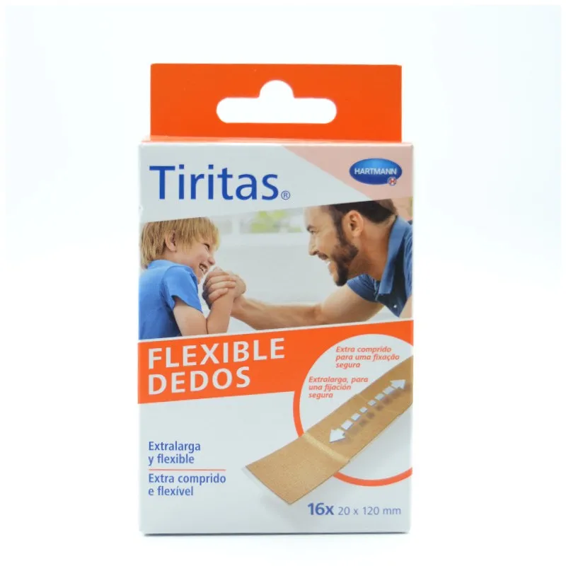 TIRITAS FLEXIBLE DEDOS EXTRA LARGA 16 U HARTMANN