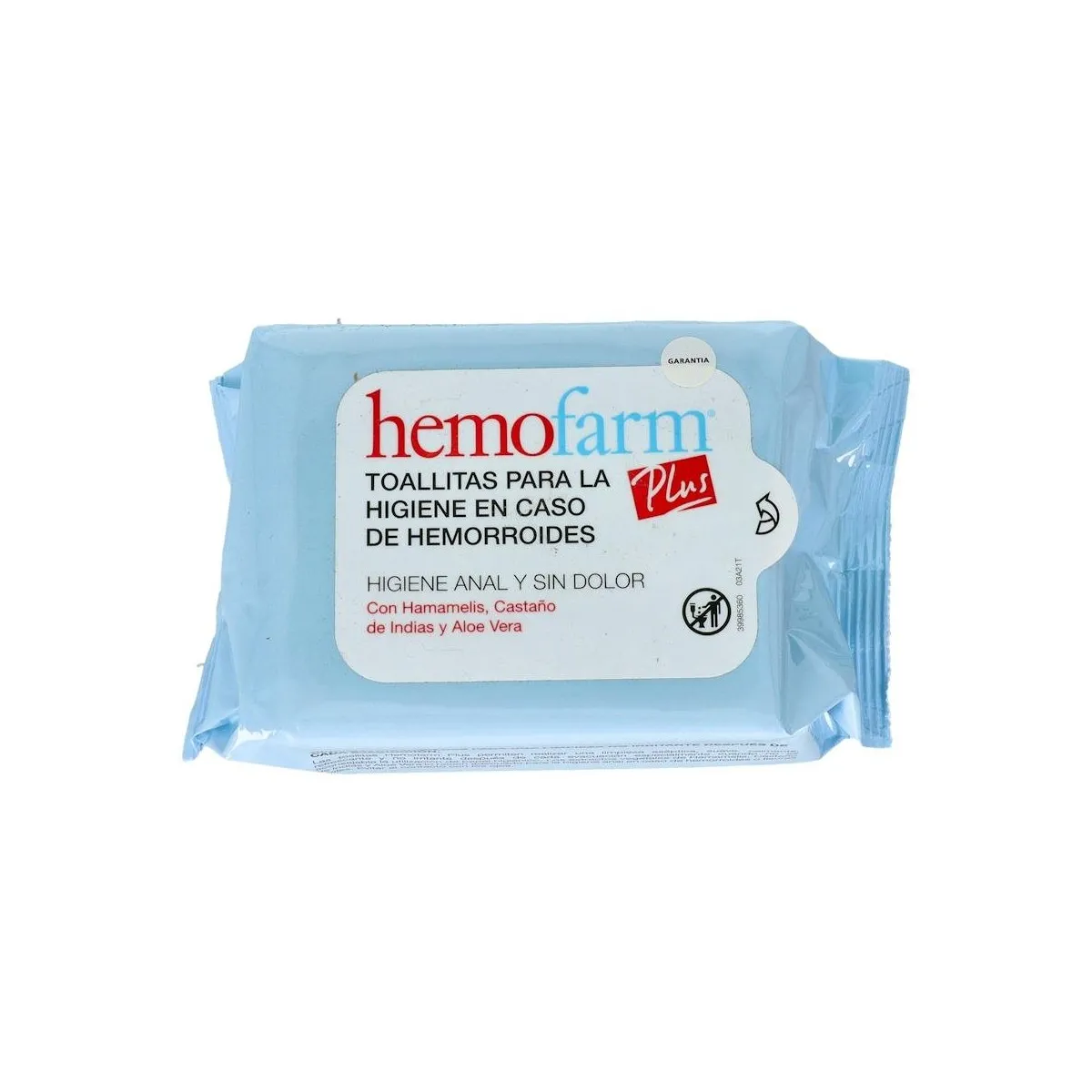 Toallitas Hemofarm Plus 40 Unid