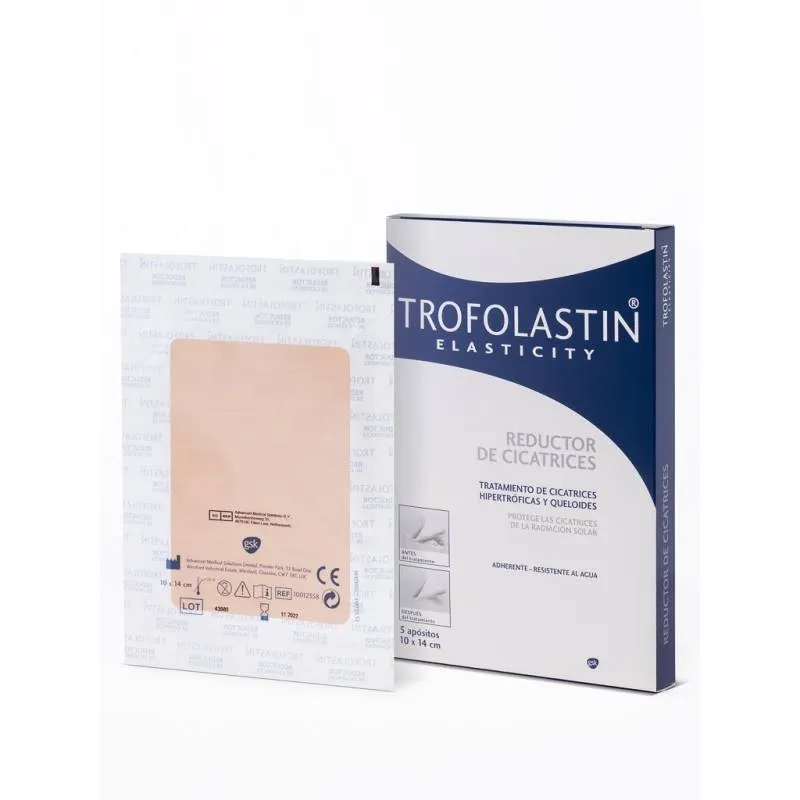 Trofolastin Reductor de Cicatrices 10 x 14 cm 5 Apósitos