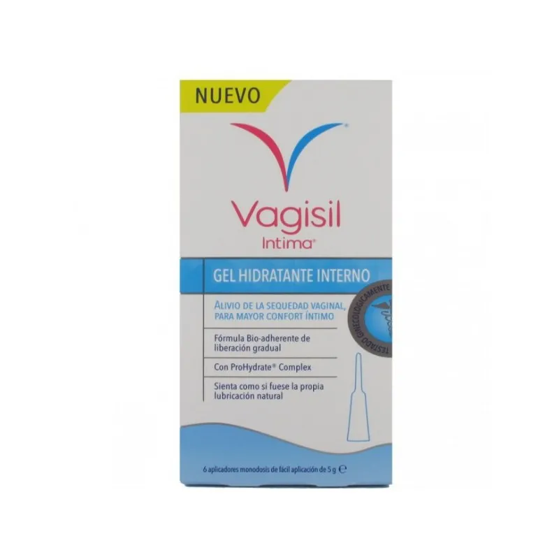 Vagisil intima gel hidratante interno 6 aplicadores de 5ml