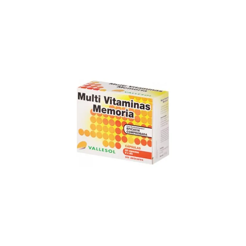 Vallesol Multi Vitaminas Memoria 40 cáp.