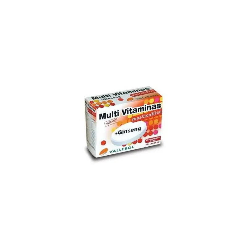 Vallesol Multi Vitaminas Vitalidad + Ginseng 24 comp.