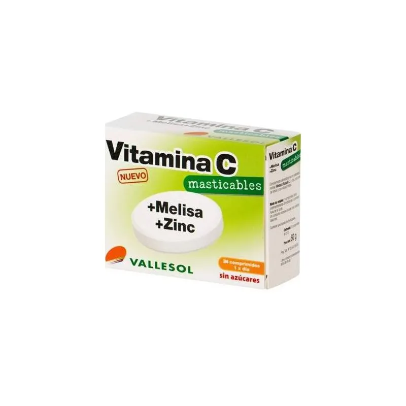 Vallesol Vitamina C + Melisa + Zinc 24 comp.