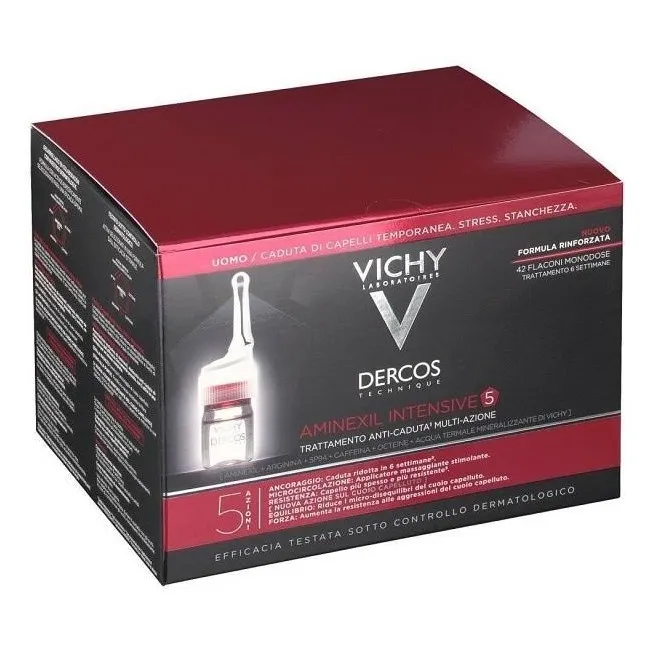 Dercos Aminexil Clinical 5 Hombre Vichy 42 Monodosis