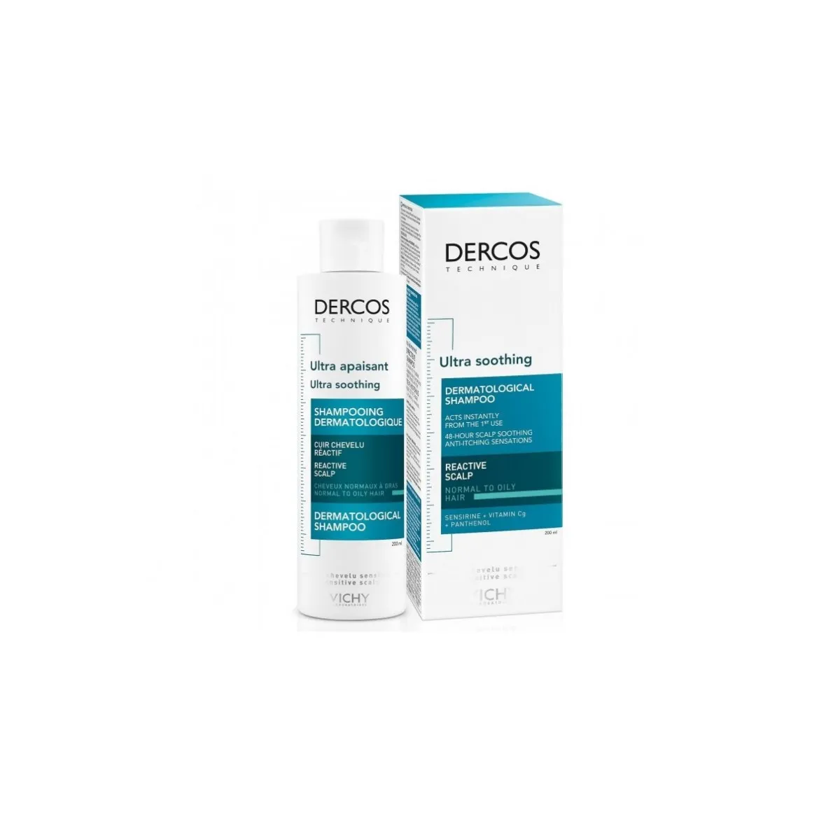 Vichy Champú Dercos Ultra Calmante Cabello Graso 200ml