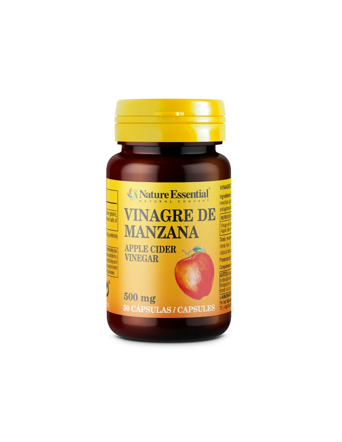 Vinagre De Manzana 500Mg. 50Cap. de Nature Essential
