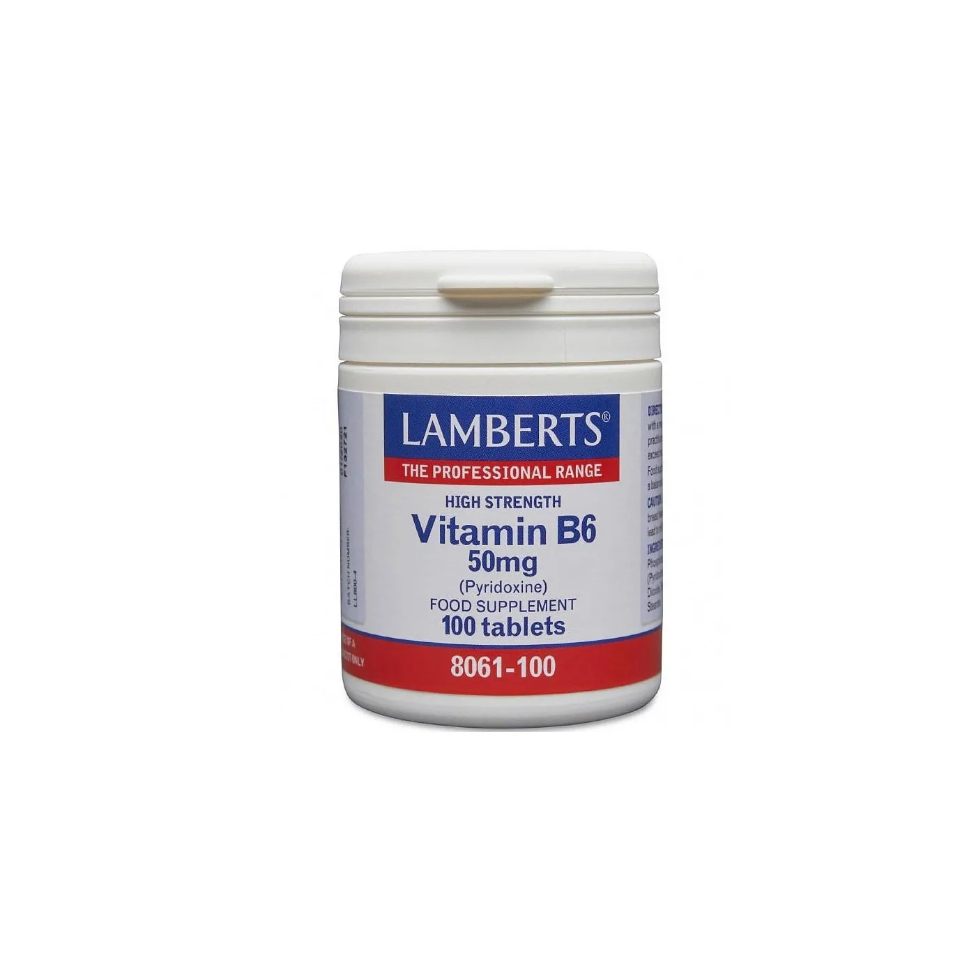 Vitamina B6 50mg 100 Comps Lamberts