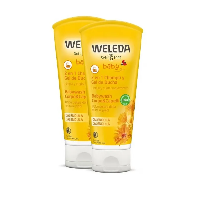 WELEDA DUPLO CHAMPU Y GEL DUCHA CALENDULA 200 ML