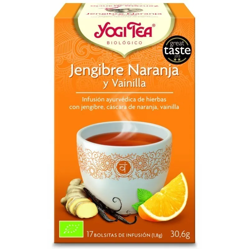 YOGI TEA JENGIBRE NARANJA VAINILLA 17 BOLSAS